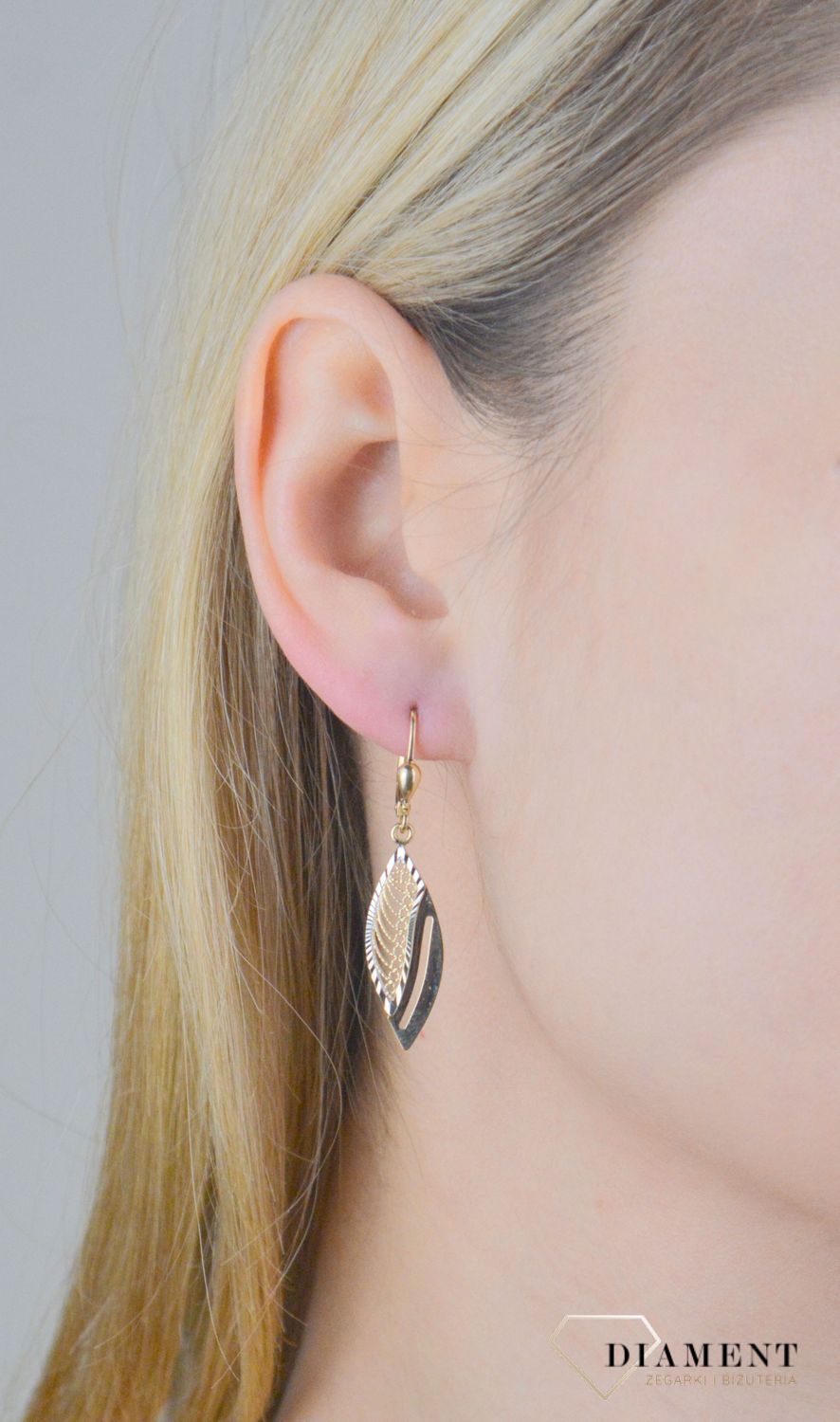 Kolczyki złote ażurowe próba 375, KL 7427 375.jpg